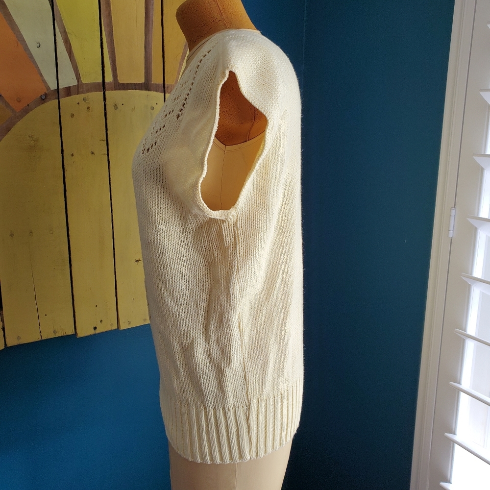 Vintage Yellow Summer Sweater - Picture 5 of 10